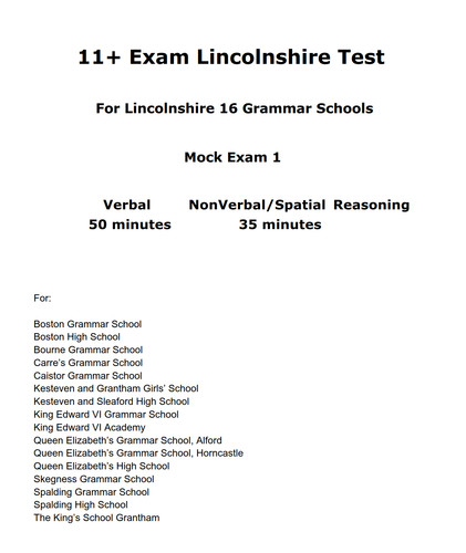 Lincolnshire grammar schools - grammar,