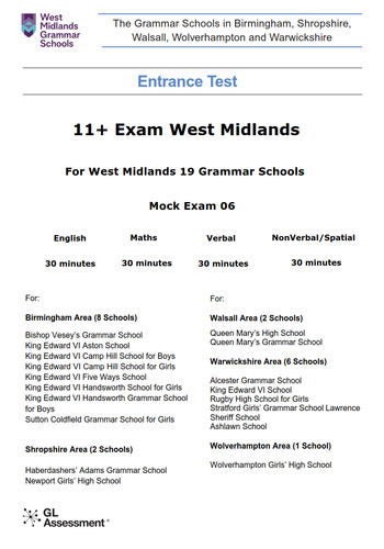 West midlands grammar schools - midlands,