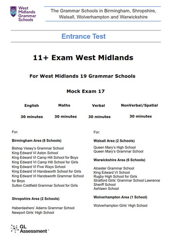 West midlands grammar schools - grammar,