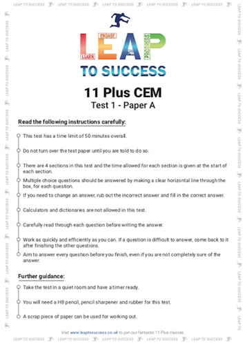 Eleven plus mock exam - eleven,