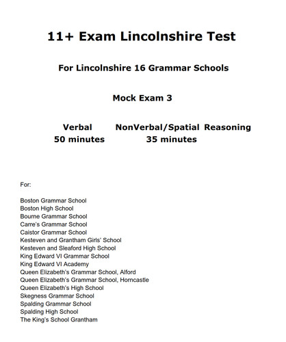 Lincolnshire grammar schools - lincolnshire,