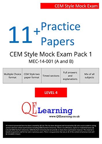 Practice papers cem - 11+,