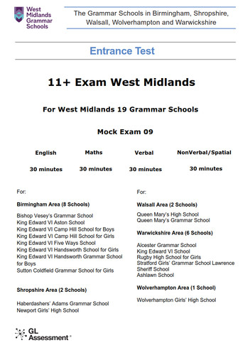 West midlands grammar schools - midlands,