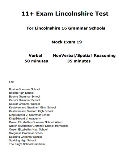 Lincolnshire grammar schools - lincolnshire,